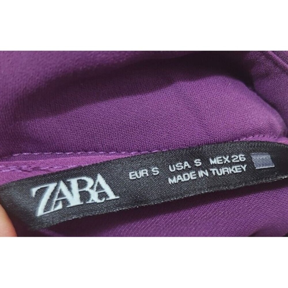 Zara side button mock neck midi dress Size S - Picture 8 of 15